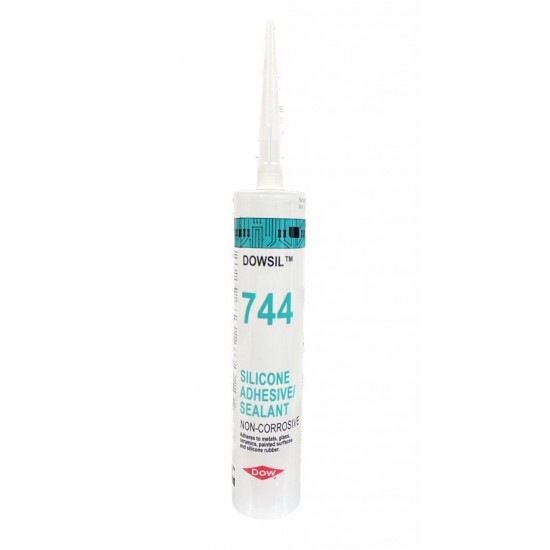 Dowsil 744 - Beyaz Yapıştırıcı / Sıvayıcı Silikon / RTV - 310 ml Kartuş - 30 ml şırınga - 55 ml şırınga