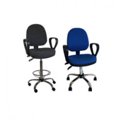 C3 Teknoloji / ESD Sandalye - Kolçaklı ve Krom Ayaklı